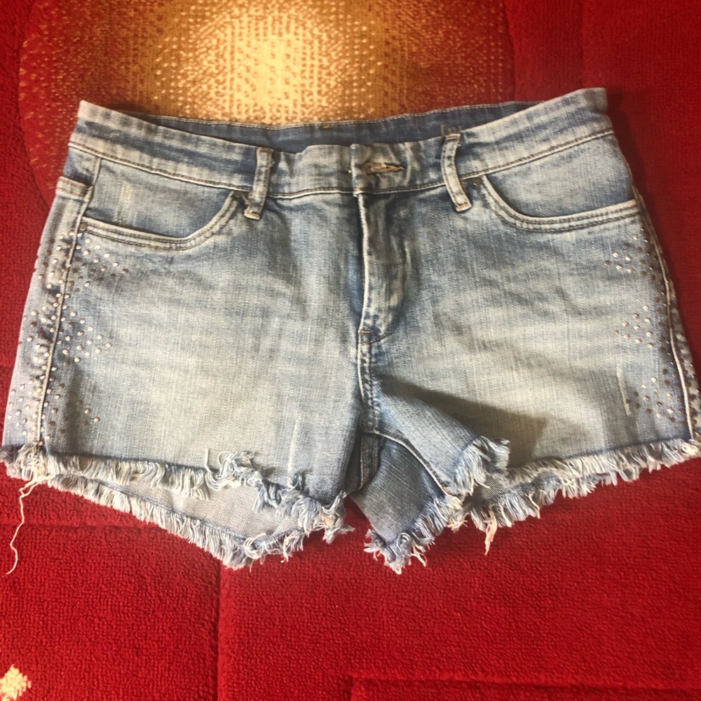 Light wash shorts